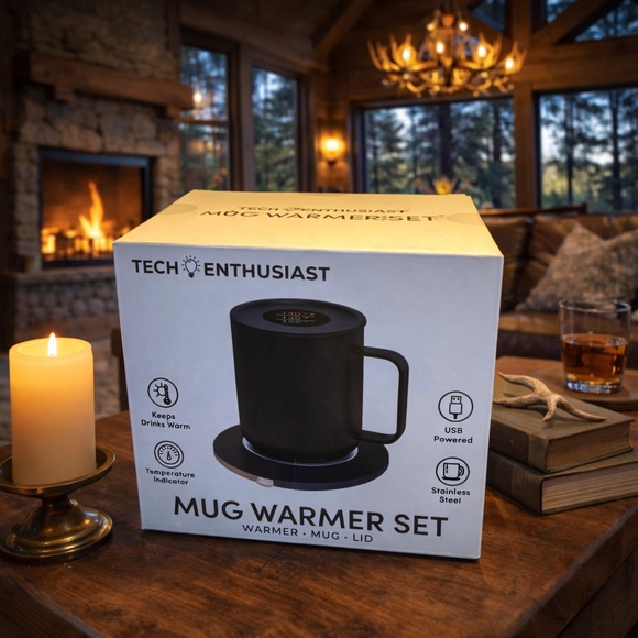 Tech Enthusiast Other - Black Mug Warmer Set
